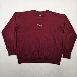Zanerobe Gray Graphic Pullover Sweatshirt‎ Size XL Burgundy